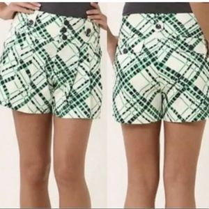 HEI HEI Green Plaid Women's Shorts